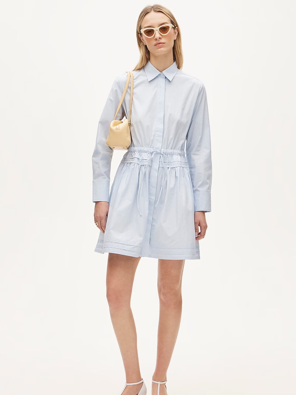 NWT J. Crew Elena mini shirt-dress in cotton poplin in Size 6